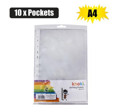 FILE DISPLAY-POCKETS PL A4 10xPOCKETS