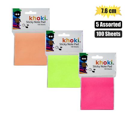 NOTE-PAD SELF-STICK 100'S 76x76mm