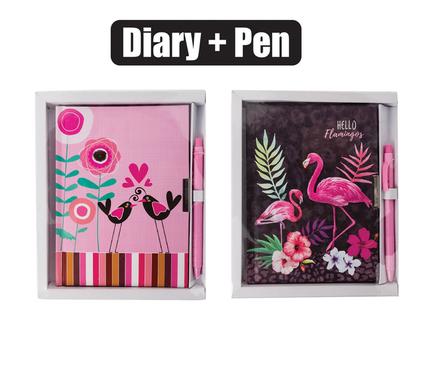 NOVELTY LOVE DIARY W/LOCK+PEN 13.5x18cm