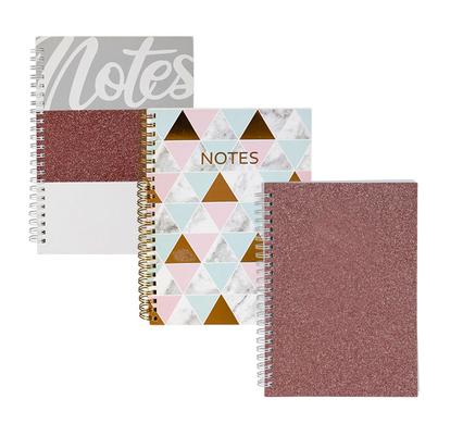 NOVELTY NOTEBOOK SPIRAL GLAMOUR A5 70PG