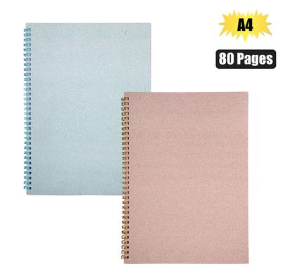 NOVELTY NOTEBOOK GLITTER A4 SPIRAL 80PG