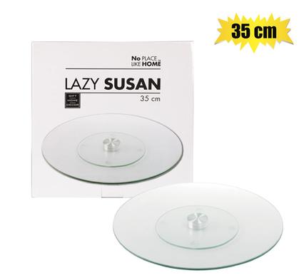 LAZY SUSAN GLASS 35CM