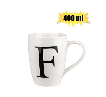 MUG DAILY TALL LETTER F,400ml