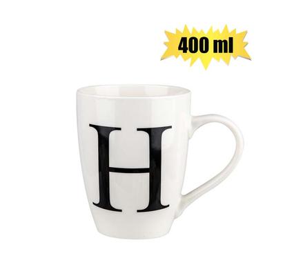 MUG DAILY TALL LETTER H,400ml