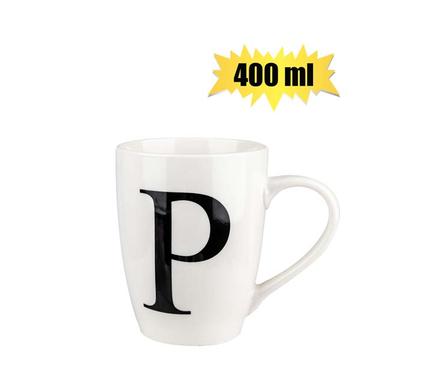 MUG DAILY TALL LETTER P,400ml