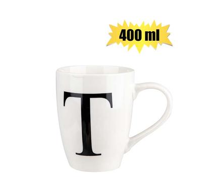 MUG DAILY TALL LETTER T,400ml