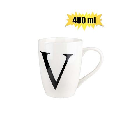 MUG DAILY TALL LETTER V,400ml