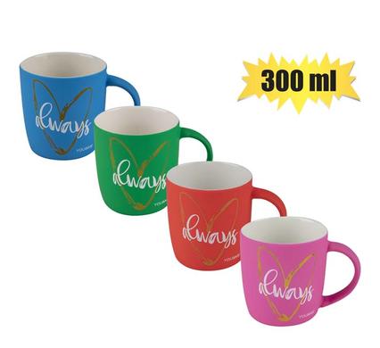 MUG OCCASIONS LOVE ALWAYS HEART 300ml