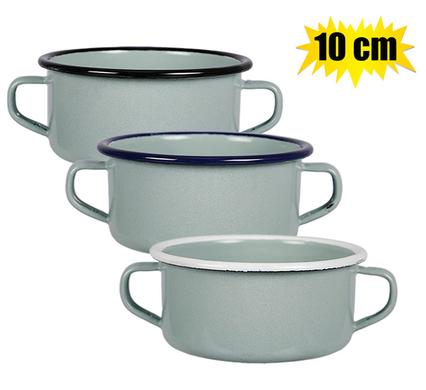 MUG ENAMEL 10cm DIA W/HANDLES INFANT
