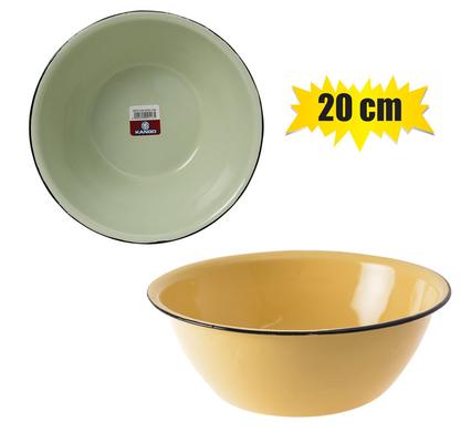 MIXING BOWL ENAMEL 20cm PLAIN CASH-BOWL