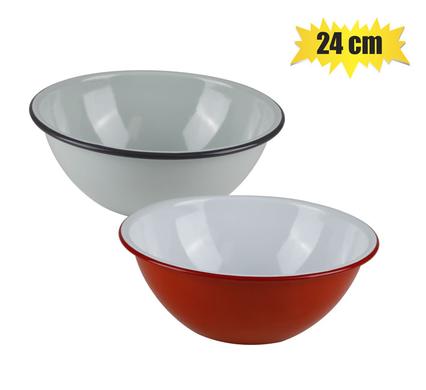 MIXING BOWL ENAMEL 24cm