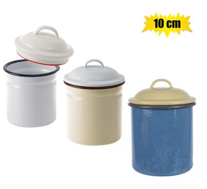 CANNISTER ENAMEL 10cm