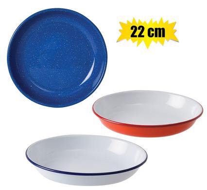 PLATE ENAMEL 22cm PASTA