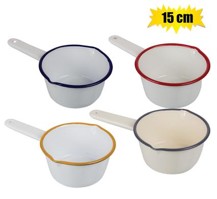 SAUCE PAN 15cm ENAMEL MILK-PAN