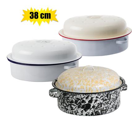 ROASTER ENAMEL 38cm OVAL
