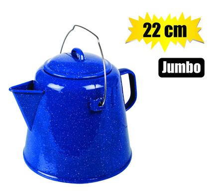 COFFEE POT ENAMEL 22cm W/LID JUMBO