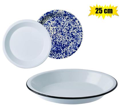PLATE ENAMEL 25cm PIE