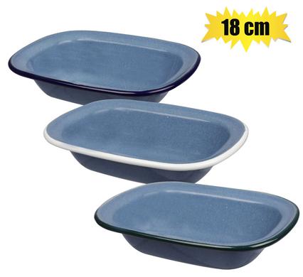 PIE DISH ENAMEL 18cm OBLONG