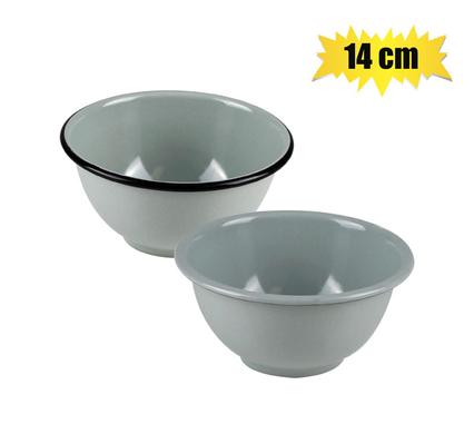 MIXING BOWL ENAMEL 14cm FOOTED