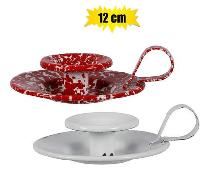 CANDLE HOLDER ENAMEL 12cm