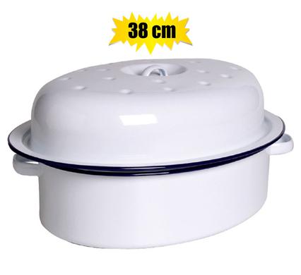 ROASTER ENAMEL 1st-GRADE OVAL 38cm