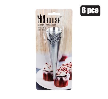 CREAM-HORN-HOLDERS MTL 6PCE HILLHOUSE