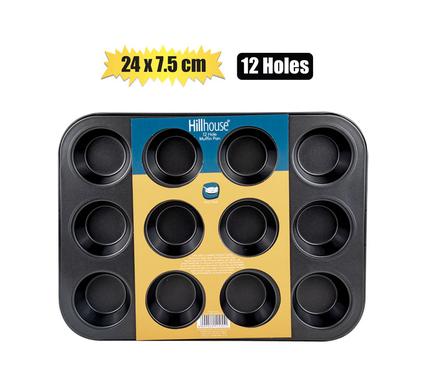 BAKEWARE NON-STICK MUFFIN PAN 12-HOLE