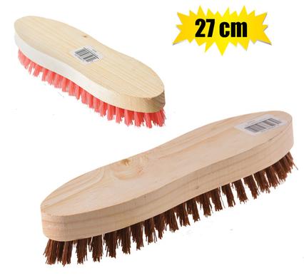SCRUBBING BRUSH WOODEN BACK 27cm