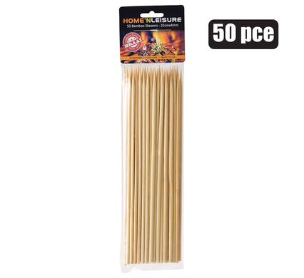 SKEWERS BAMBOO 25cm 50PCE 4mm H&L