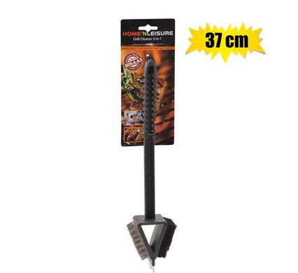 BBQ GRILL-CLEANER 37cm 3-IN-1 H&L