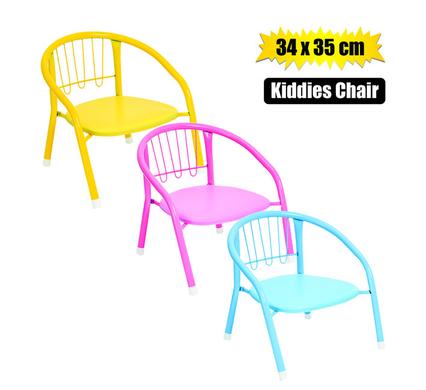 CHAIR KIDDIES METAL W/ARMREST 35x34cm