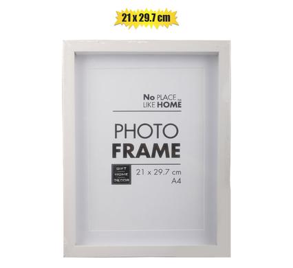 PICTURE-FRAME PL SHADOW BOX 21x30cm WHTE