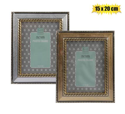 PICTURE FRAME PL MARBLED 15x20cm ASSTD