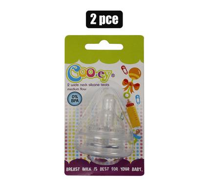 COOEY BOTTLE TEATS 2PC WIDE-NECK
