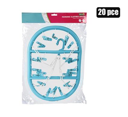 CLOTHES DRYER PL 20-PEG ASSORTED