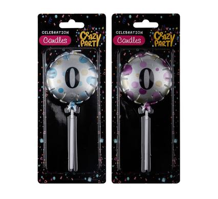 CANDLES BIRTHDAY BALLOON ROUND ASSTD-0