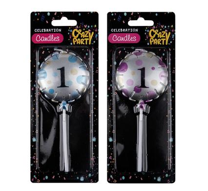 CANDLES BIRTHDAY BALLOON ROUND ASSTD-1