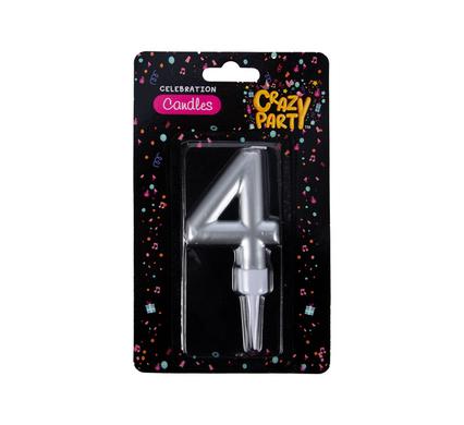 CANDLES BIRTHDAY LARGE FOIL NUMBER-4