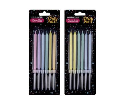 CANDLES BIRTHDAY COLOURFUL 10cm