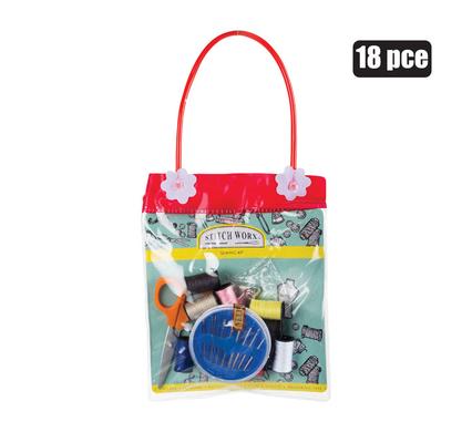 HABERDASHERY SEWING KIT 18PC IN BAG