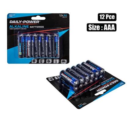 BATTERIES ALKALINE SIZE:AA 12PCE VAL PK