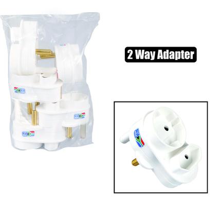 PLUG-ADAPTOR EURO 1xSHUKO 1x5AMP BULK