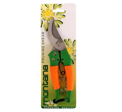 SHEARS PRUNING "BY-PASS" ORANGE HANDLE