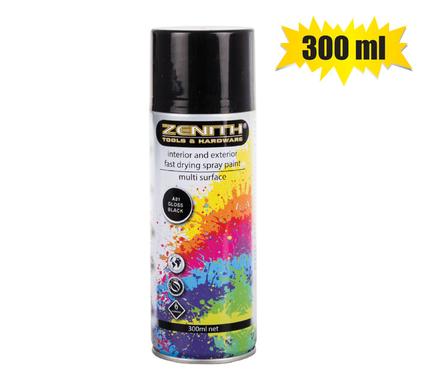 SPRAY-PAINT ZENITH 300ml NET GL-BLK