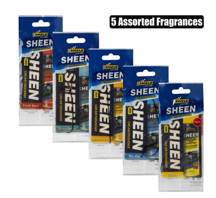 CAR AIR FRESHENER SHIELD SHEEN ASST
