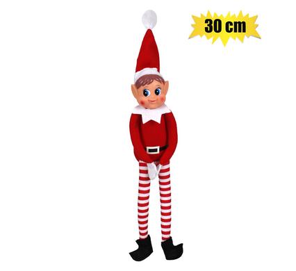 XMAS ELF NAUGHTY ELVIE 30cm