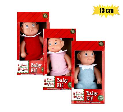 XMAS ELF BABY DOLL ASSORTED