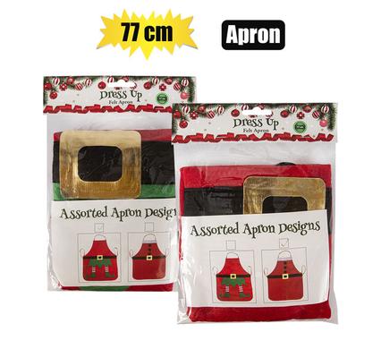 XMAS DRESS UP APRON FELT 77cm