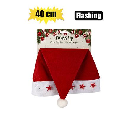 XMAS DRESS UP SANTA HAT&FLASH STARLIGHTS