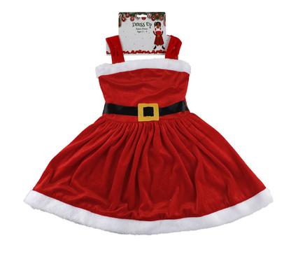 XMAS DRESS UP SANTA DRESS KIDDIES